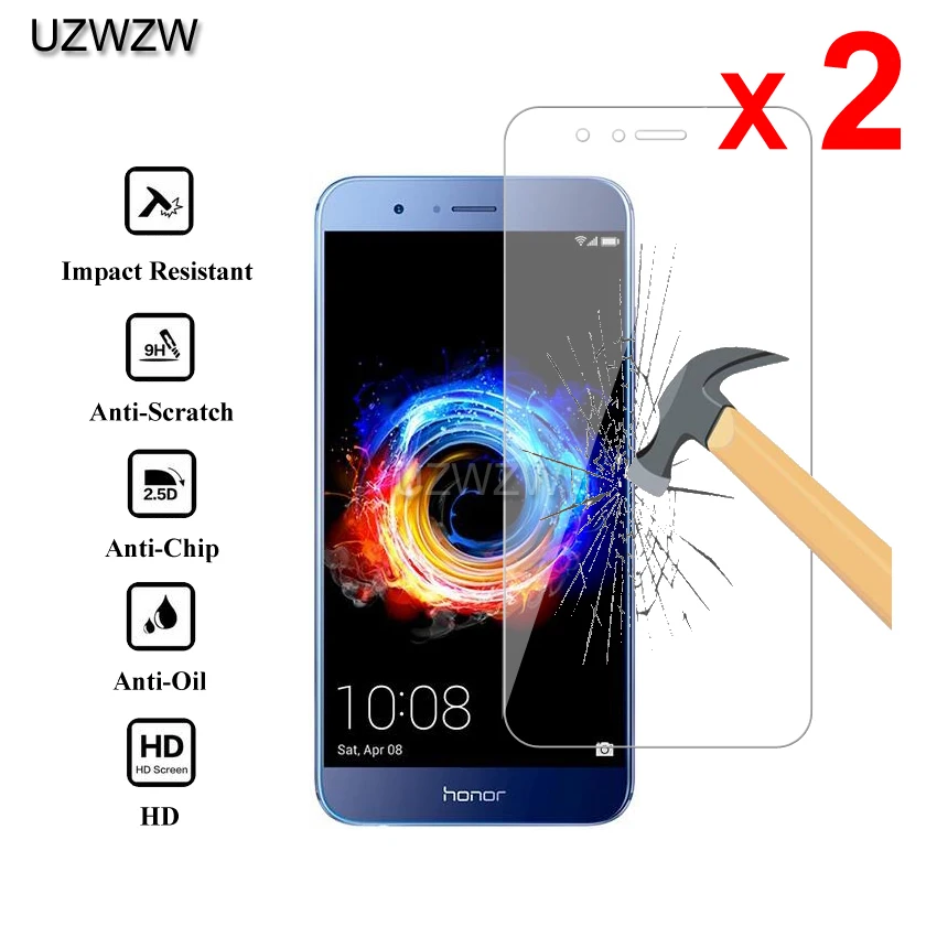 

2pcs For Huawei Honor 8 pro Premium 2.5D 0.26mm Tempered Glass Screen Protector For Huawei Honor 8 pro Protective Glass Film