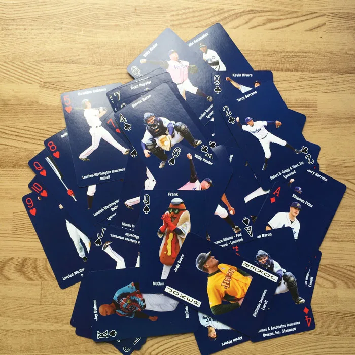 Винтажный стиль бейсбольные открытки с изображением звезд покер синий фон бейсбольная коллекция карт игральные карты подарок для детей