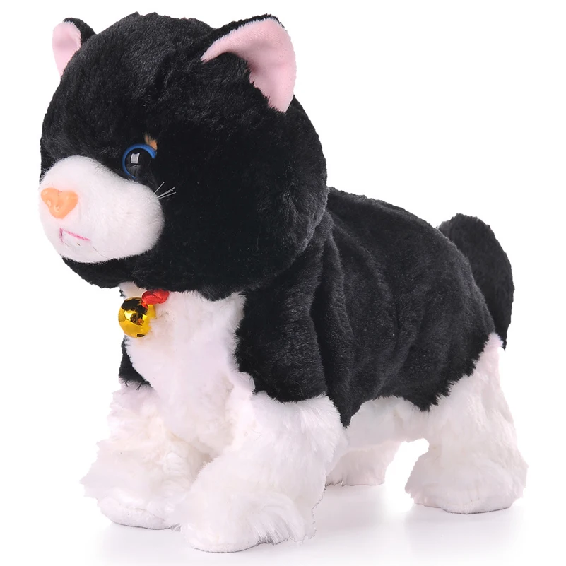 Animais de Estimação Controle de Som Gato de Pelúcia Brinquedos do Bebê para Crianças Eletrônicos Macios Robô Gatos Elétrico Bonito Brinquedos Interativos pé 1 Online shopping