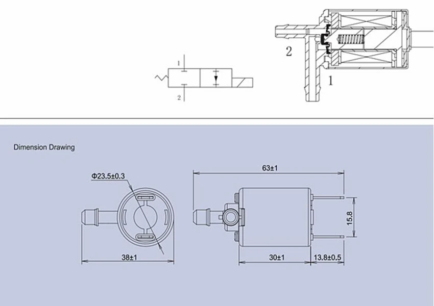 DC24V электромагнитный клапан мини микро электрический водяной газовый клапан не рекомендуется нормально закрытый