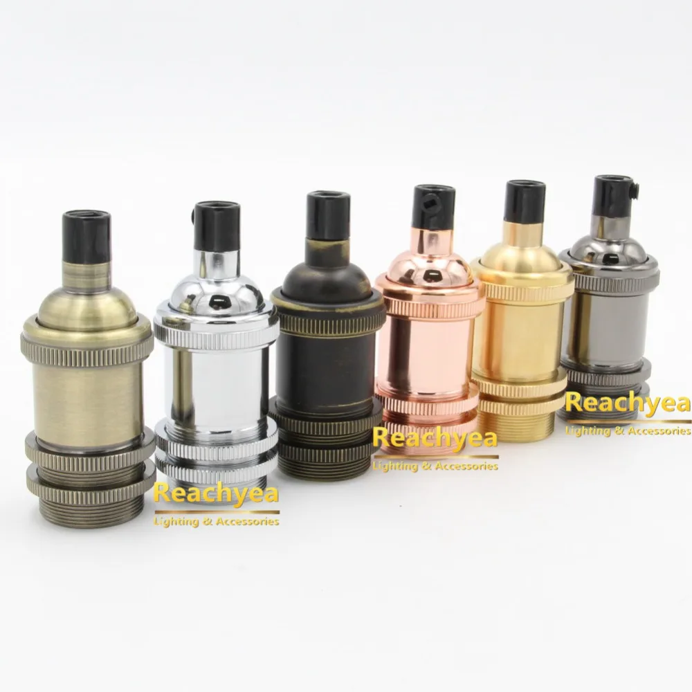 1 piece of E14 Brass vintage lampholder e14 brass lamp base retro