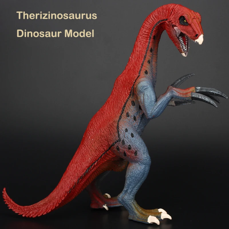 

large plastic dinosaurs animal Therizinosaurus Tyrannosaurus Rex model toy Movable joint Plastic Dinasuar Ferocious Beast Model