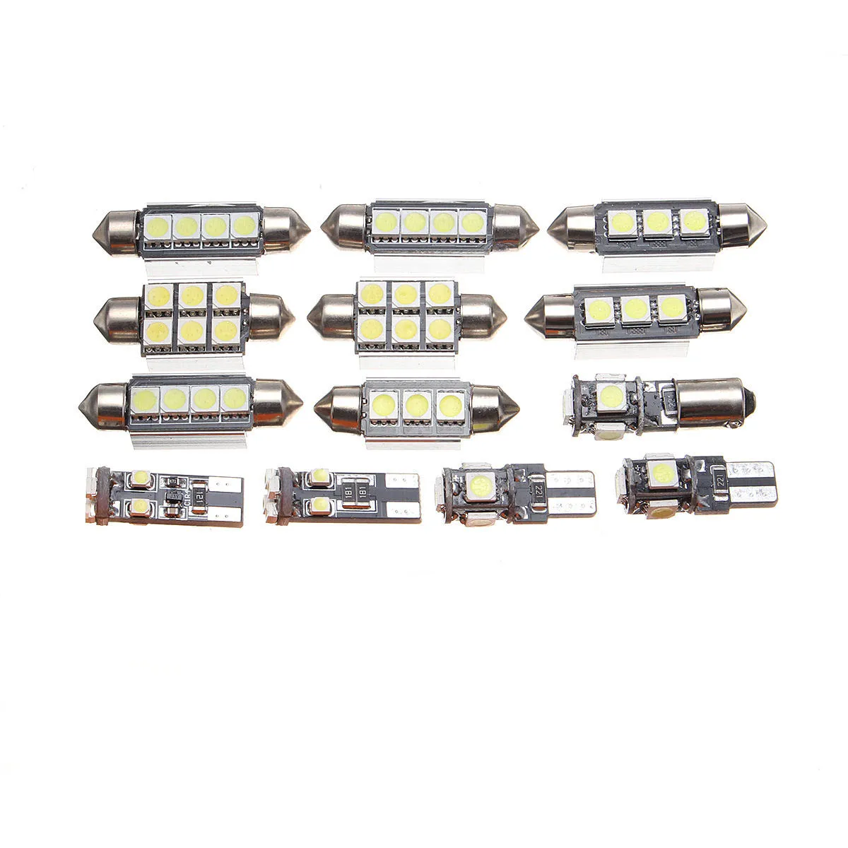 JX-LCLYL 13pcs White Car Interior LED Light Bulb Kit For VW Golf 6 MK6 GTI 2010-2015
