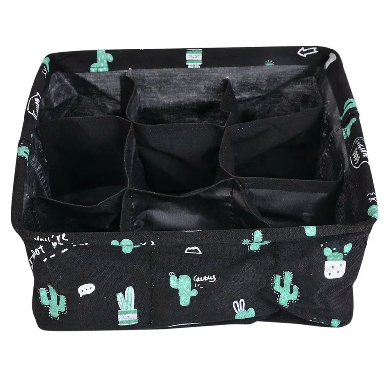 28x28x12cm black Urijk ящики для хранения галстуков носки шорты бюстгальтер нижнее белье разделитель ящик с крышкой Шкаф Органайзер Ropa Interior Organizador - Цвет: 28x28x12cm black