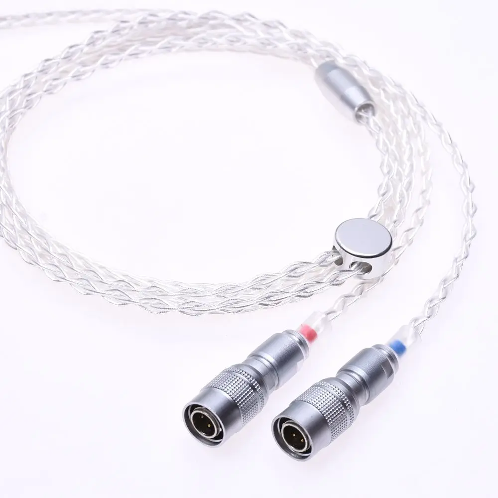  Hi-end 8 Cores 1.2M Silver Plated Headphone Upgrade Cable For Mr Speakers Ether Alpha Dog Prime
