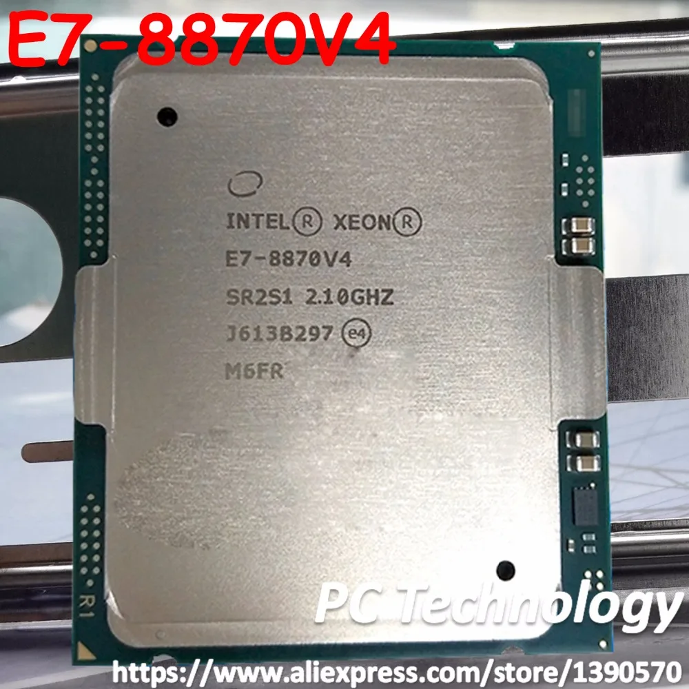 Оригинальный процессор Intel Xeon E7-8870V E7-8870 v4 4-ядерный 2 10 ГГц 50 Мб 14 нм LGA2011-3 E7 8870v4