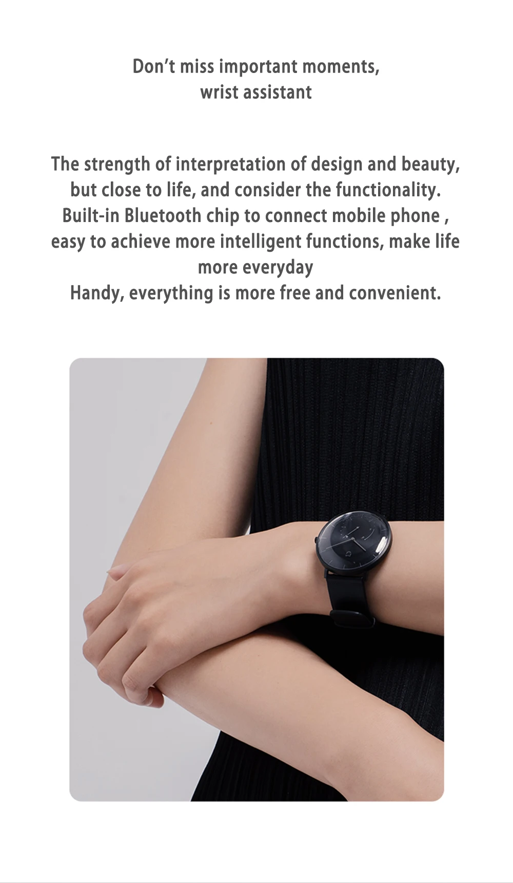 Xiaomi Mijia кварцевые часы IP67 Водонепроницаемый механические SmartWatch шагомер интеллектуальные напоминания, Bluetooth 4,0 для IOS и Android