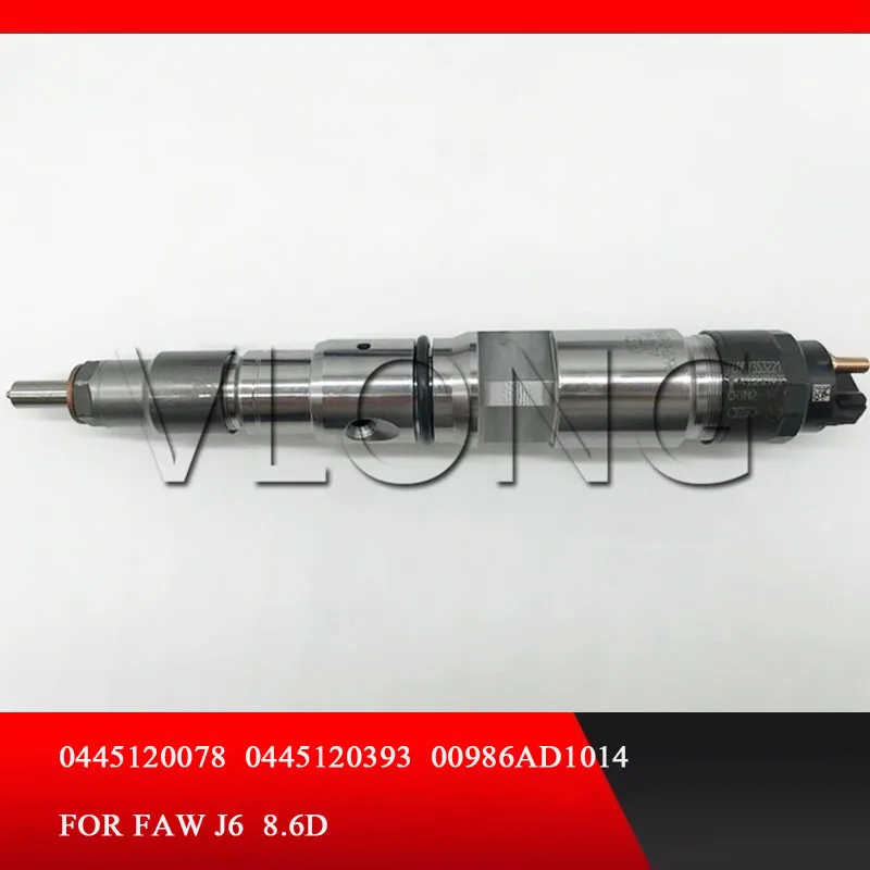 

common rail diesel injector 0445120393 nozzle 0445120078 for FAW J6 8.6D