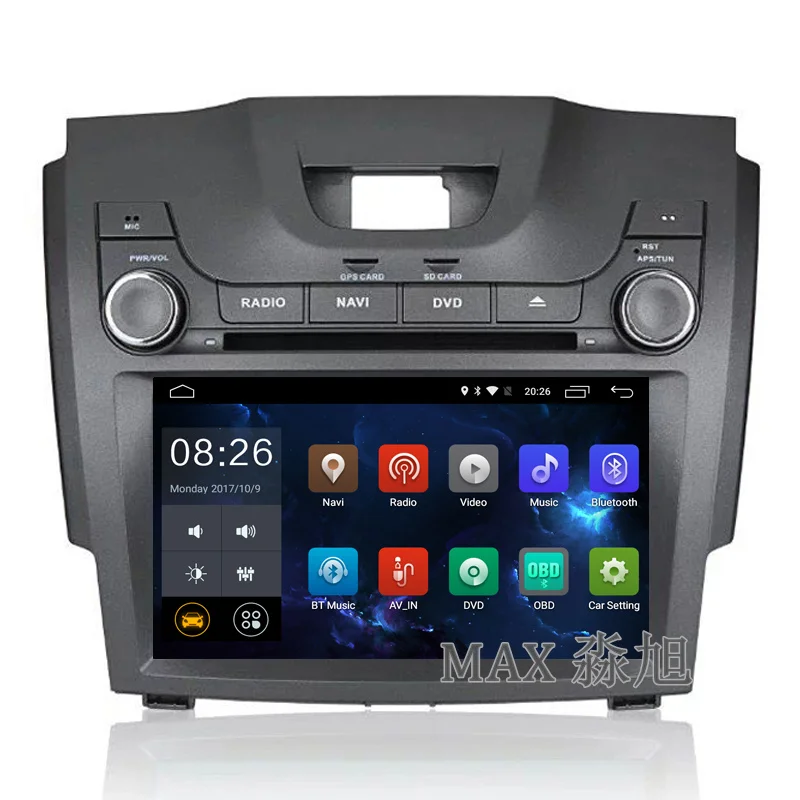 Best 2din 8" Car DVD Player for CHEVROLET S10 ISUZU D-MAX with Radio RDS BT swc GPS free map 3G 4G WIFI MP3 MP4 1080P Bluetooth call 1