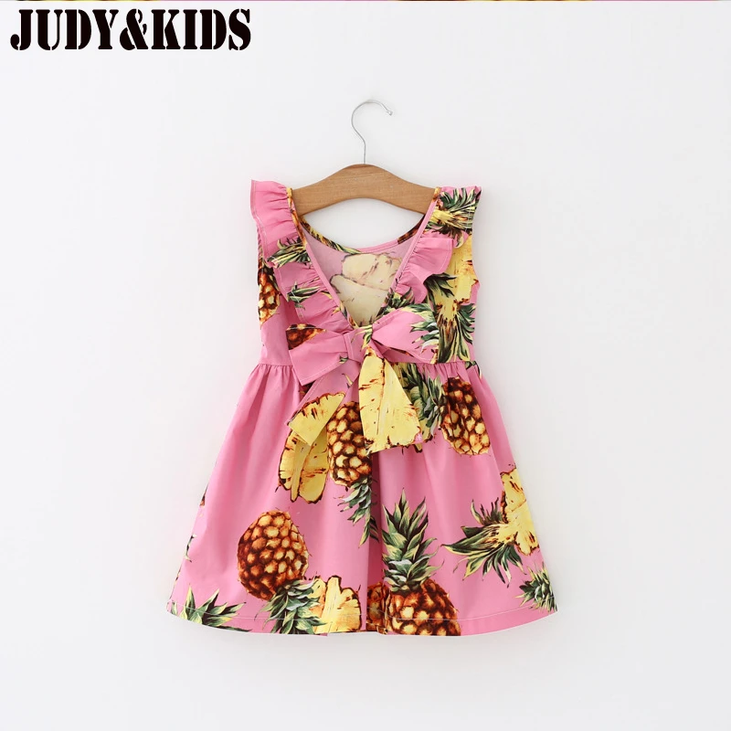 Buy dress for girls festive dresses pineapple Fruits