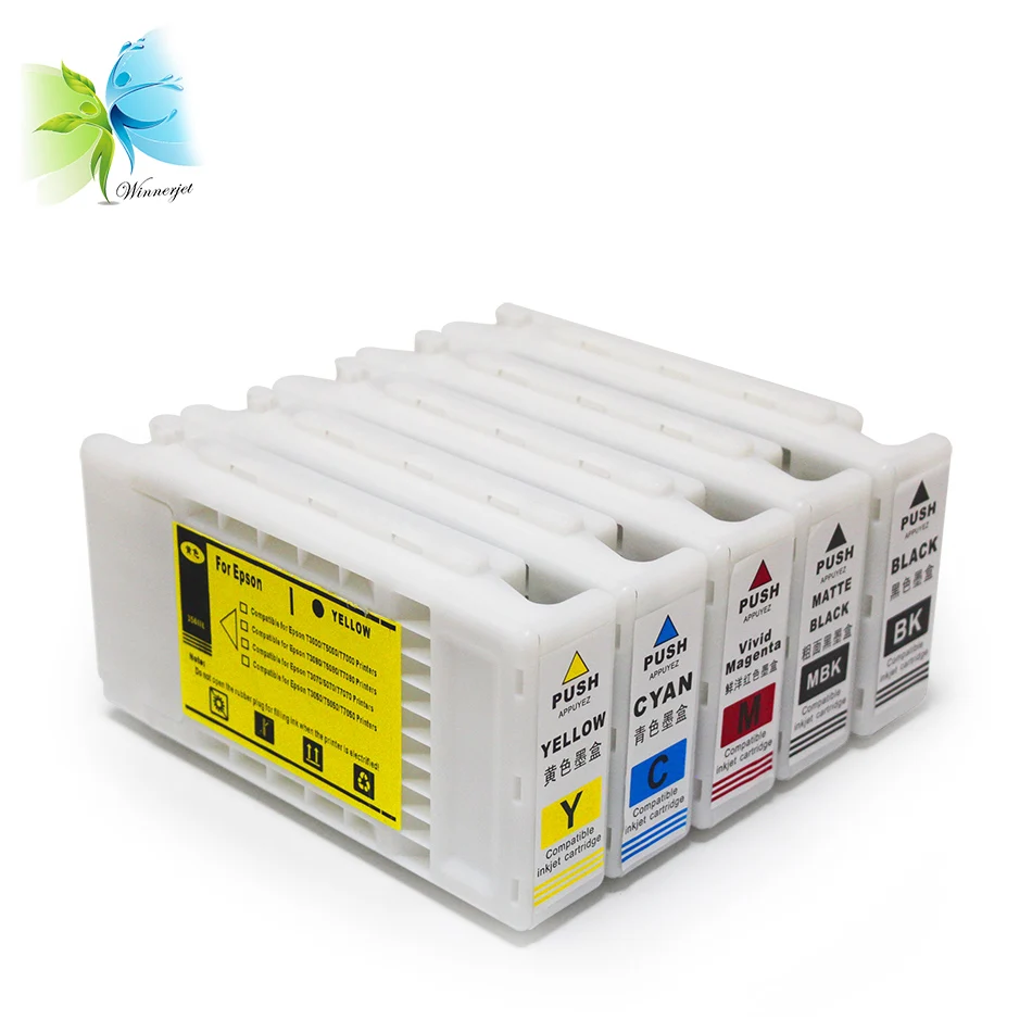 

350ml full ink cartridge with pigment /sublimation ink compatible for epson surecolor T5200 disposable ink cartridge