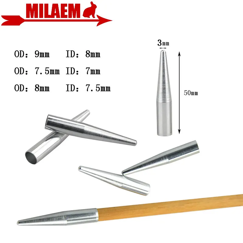 

12/24pcs Archery Arrowhead ID8/7.5/7mm Target Points Shooting Practice Broadheads Arrow Tips Bow And Arrow Hunting Accessories