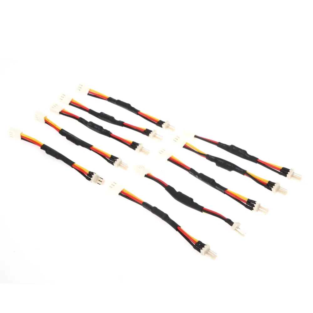 

10pcs 3PIN Male to Female Connector Reduce PC Fan Speed Noise Extension Resistor Cable Wire