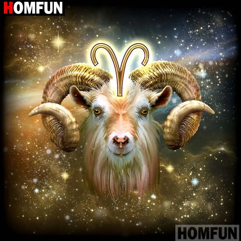 HOMFUN Full Square/Round Drill 5D DIY Diamond Painting &quotCartoon aries&quot 3D Embroidery Cross Stitch Home Decor A16064 | Дом и сад