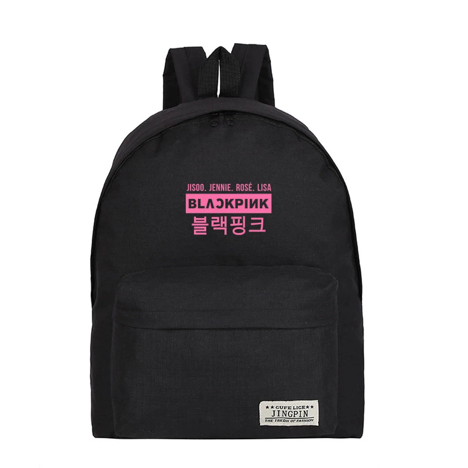 

Frdun Tommy Menber signature BLACKPINK 2019 Stylish New Printed harajuku bag Backpack Accessories mochila Teenager School bags