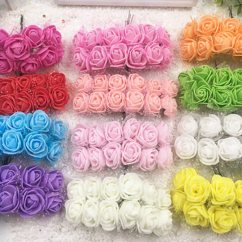 144 PCS artificial PE foam bouquets of roses home decoration DIY wedding wreath float collage decorative