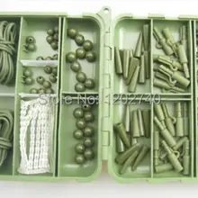 Коробка для снастей карпа с 232 тефлоновыми крючками для карпа, безопасная клипса, буровые трубки, бусинки, вертлюги, бурильные stop-TB4-Green