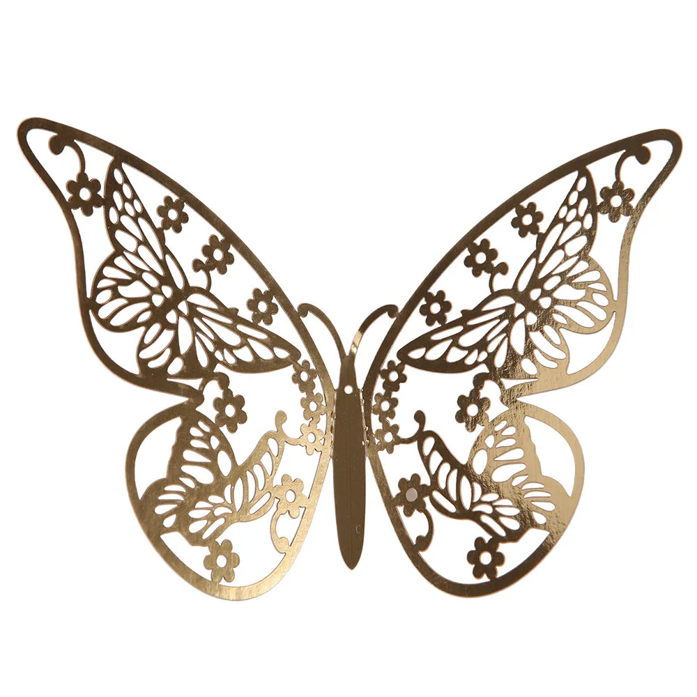 

3D Mirrors Butterfly Wall Stickers Decal Wall Art Removable Room Party Wedding Decor Home Deco Wall Sticker for Kids Room 18Nov
