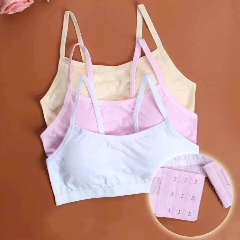2017 High Quality Young Girl Training Bra Brand Girls Underwear Wireless Comfortable Children Underwear Average size 8 14y