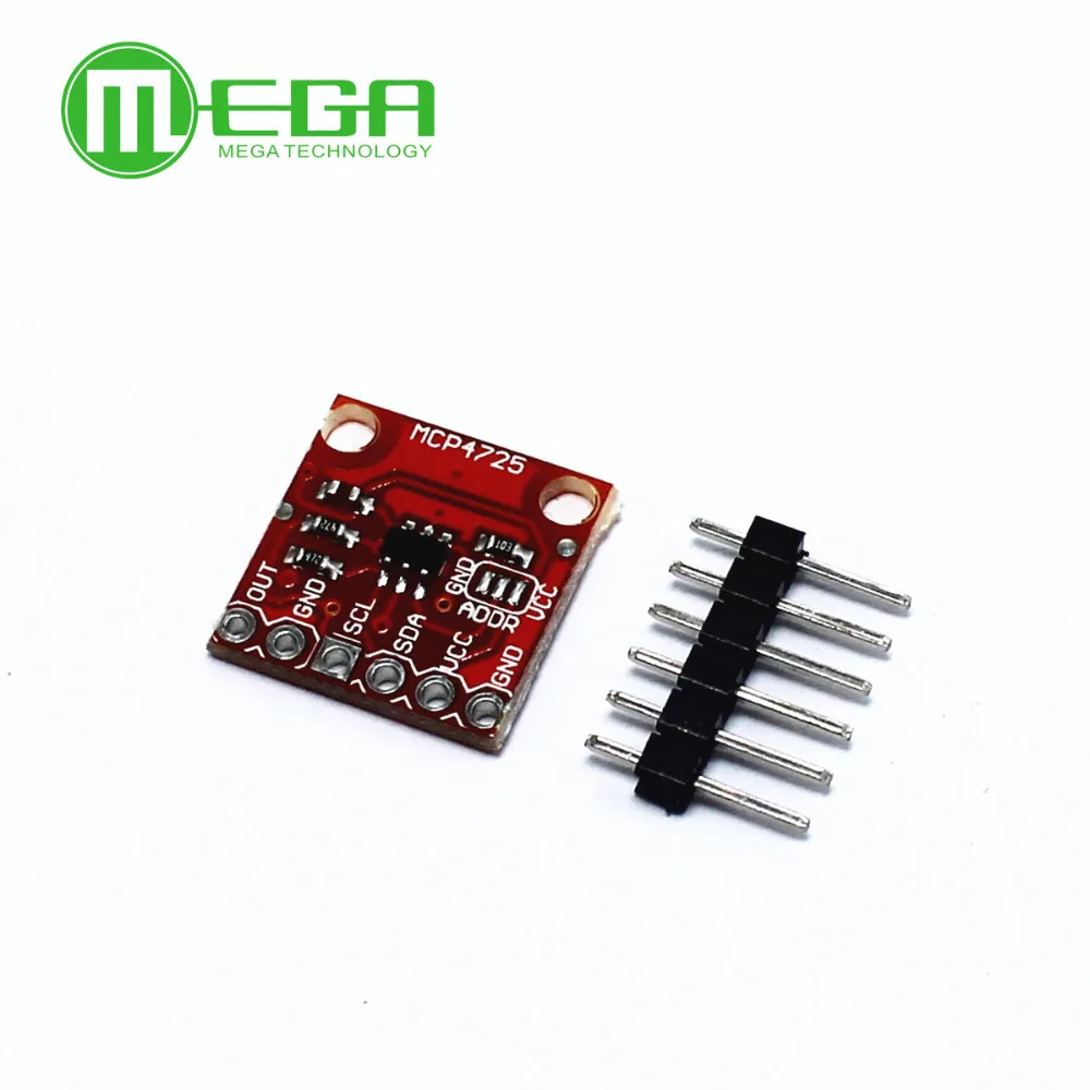 

MCP4725 I2C DAC module development board