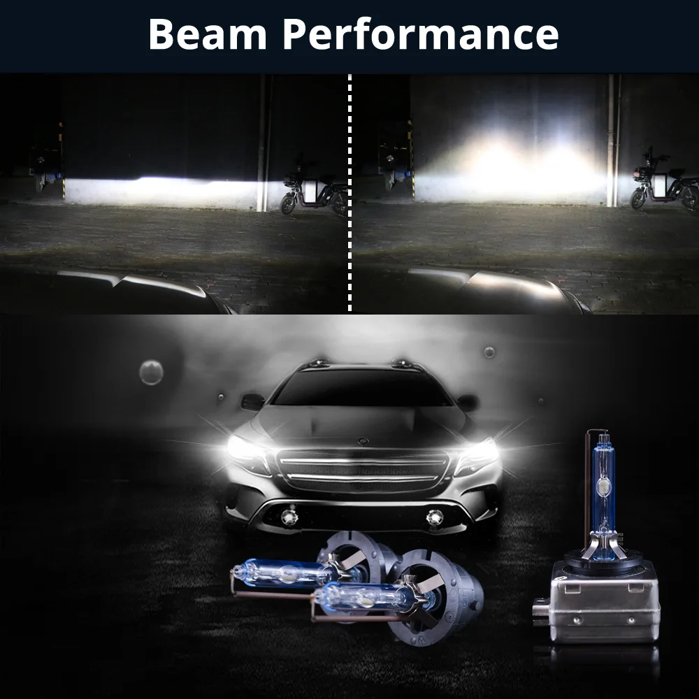Pair D2R 12V 35W 4300K Light White Auto Car Xenon HID Headlight Lamp Bulbs