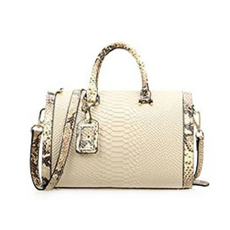 

2018 new crocodile pattern female large bag the first layer of leather luxury women's rectangular shoulder bag diagonal package