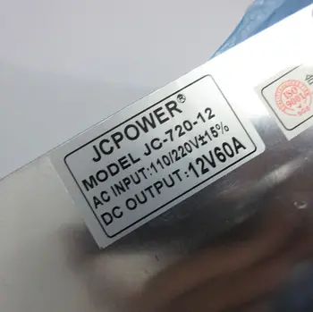 

Best quality 12V 60A 720W Switching Power Supply Driver for LED Strip AC 110-240V Input to DC 12V Free shipping