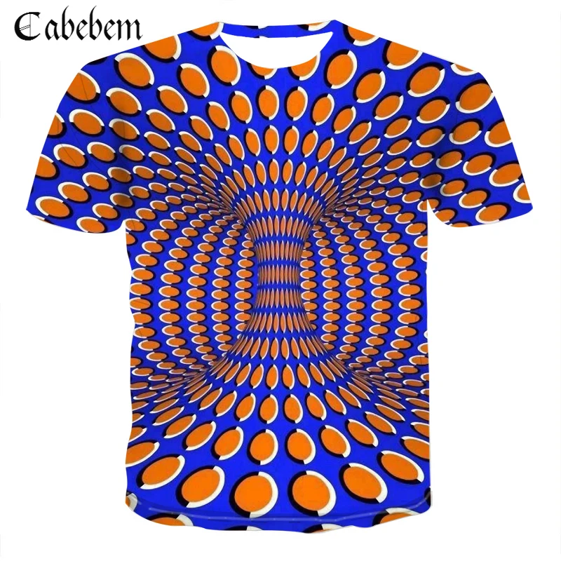 

2019 Fashion New Summer Men Tshirt Men's Vortex Patterns T shirt Colour Funny T-shirt Black Hole Style Tshirt Clothing Hypnotism