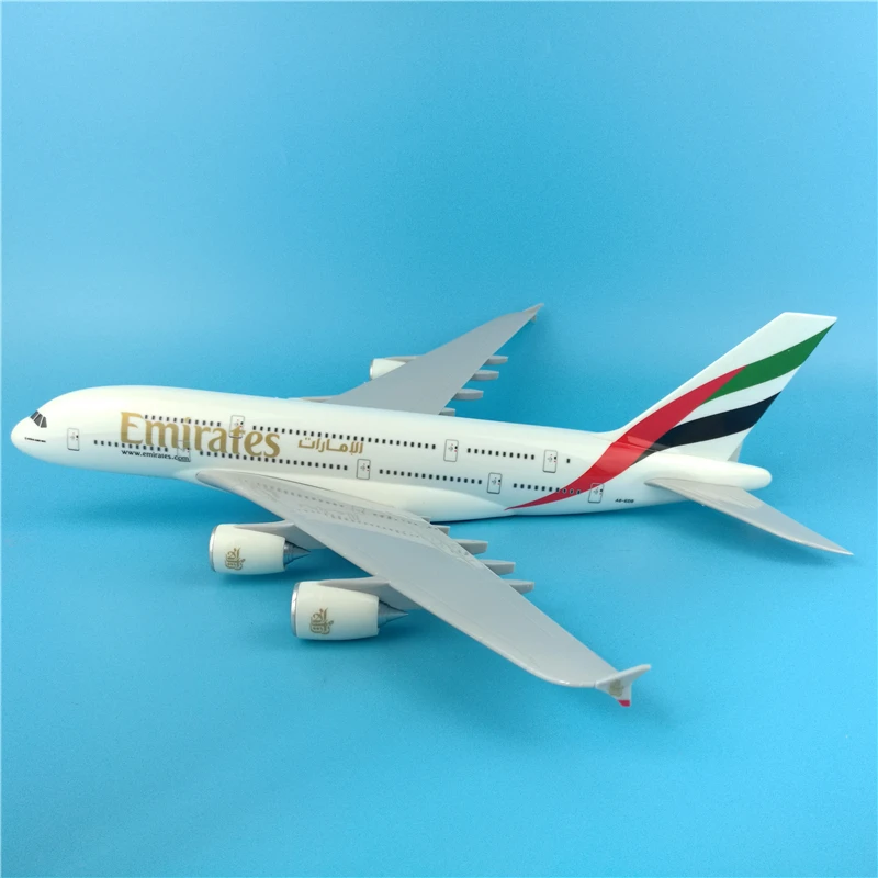 36 см модель самолета Смола A380 Объединенные Арабские Эмираты авиакомпании