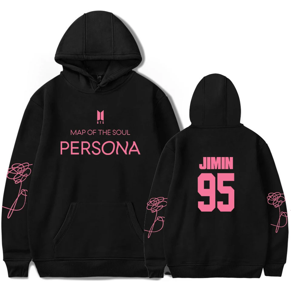 Новый альбом BTS географические карты души Persona 2D печати толстовка с капюшоном для женщин/для мужчин популярная одежда Лидер продаж