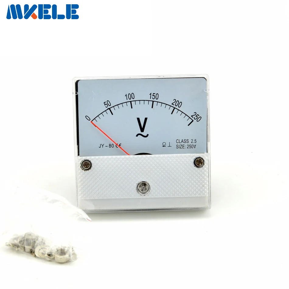 Buy New Arrivals AC80(250V) Mini Analog Voltmeter