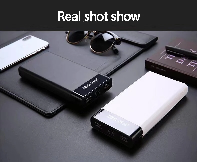 2018 Universally Mobile Power Bank 30000mAh Powerbank 2LED Digital Display Portable Charger External Battery for IPhoneX 2018 Universally Mobile Power Bank 30000mAh Powerbank 2LED Digital Display Portable Charger External Battery for IPhoneX