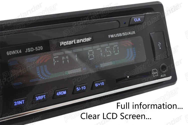 Автомобильный стерео радио JSD 520 MP3/WMA/WAV плеер Bluetooth горячая Распродажа напольная цена FM/SD/USB/AUX несколько эквалайзеров 1 DIN 12V
