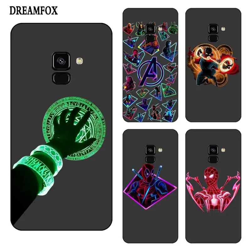 P218 Superheroes Black Silicone Case Cover For Samsung Galaxy J2 J3 J4 J5 J6 J7 J8 Pro Plus Prime 2018 2017 |