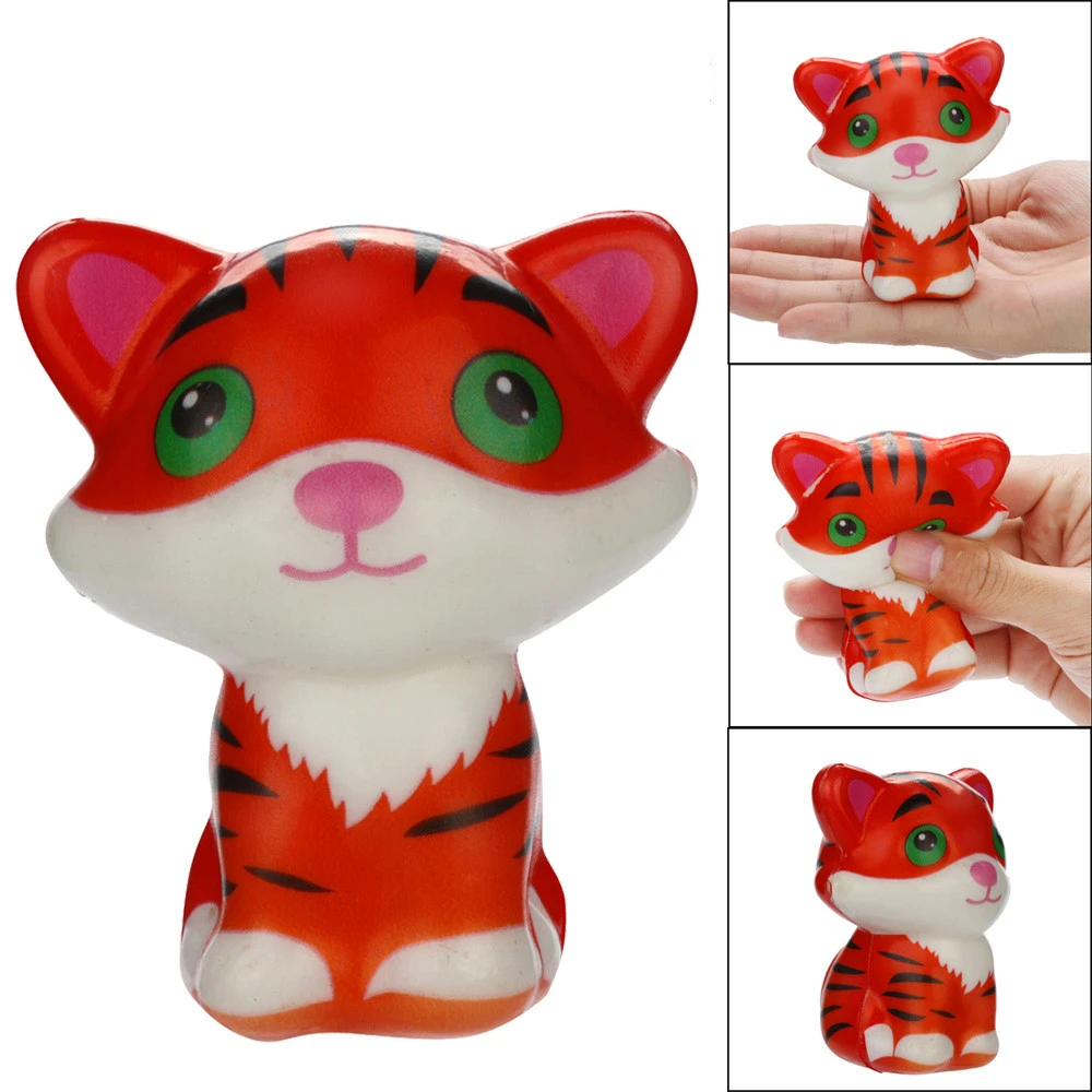 

Squishies Kawaii Tigerkin Super Slow Rising Cream Scented Stress Relief Toys squichy animales squashi