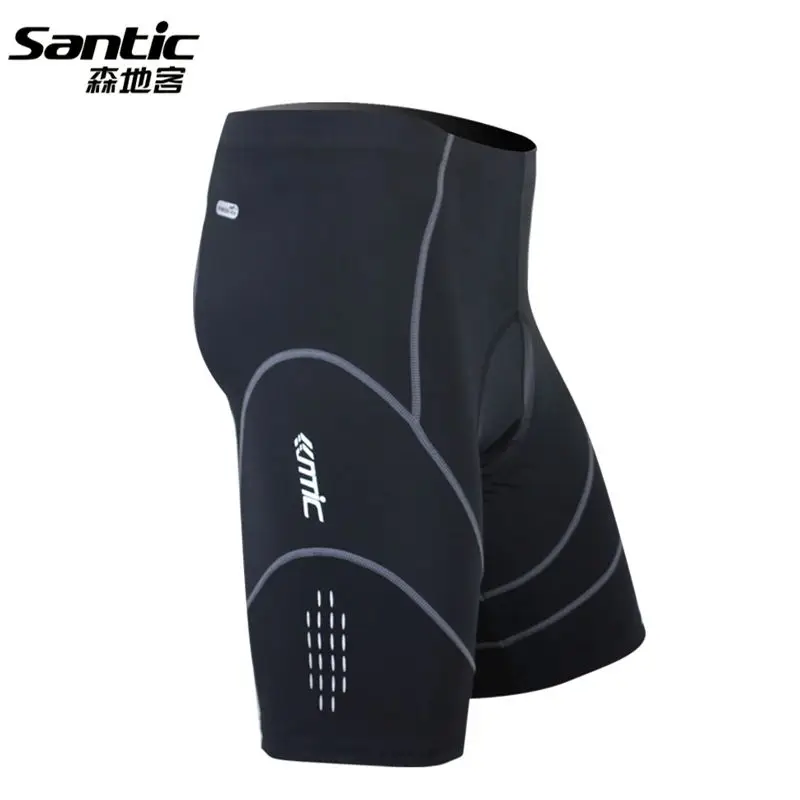 

Santic Cycling Shorts Coolmax 4D Padded Shockproof Gel Cycling Elastic Fit MTB/Road Bike Shorts Reflective Bermuda Ciclismo