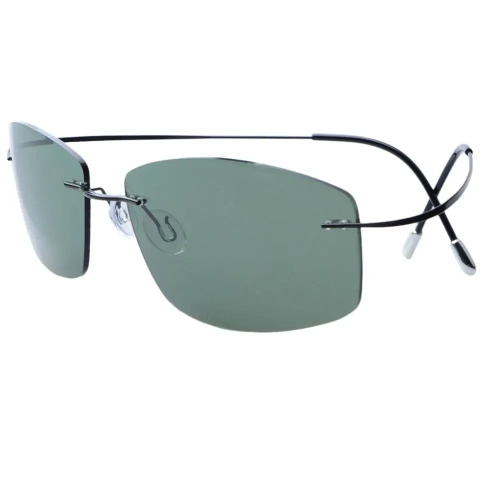 

S1504 Eyekepper Rimless Titanium Frame Polarized Sunglasses