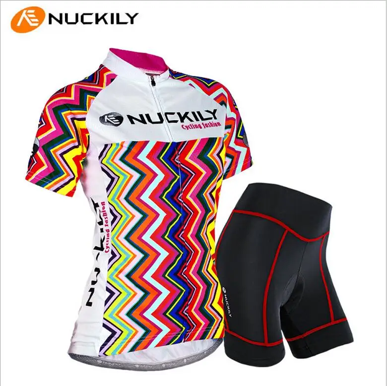 

Elephant Free Shipping NUCKILY Women's  Short sleeve shorts Bike Clothing  Bicycle Cycling Jersey Short Sleeve Clothing Ciclismo