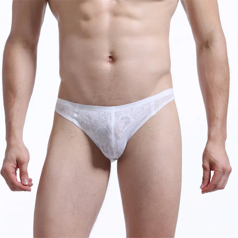 2016 New men seamless nylon spandex underwear Sexy lace underwear New