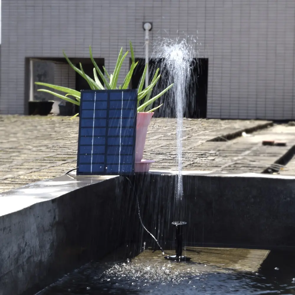 

Solar-Powered Water Pump Kit 8V 1.8W Solar Panel Water Floating Solar Powered Fountain for Bird Bath Pond Garden Water Pump
