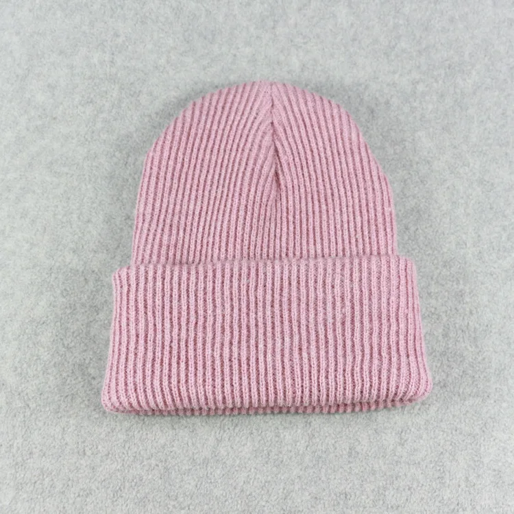 Новинка, зимние шапки для дам, вязаный бюстгальтер, шапка Skullies Beanies, теплая шапка s, модная женская Милая однотонная вязаная Стильная шапка