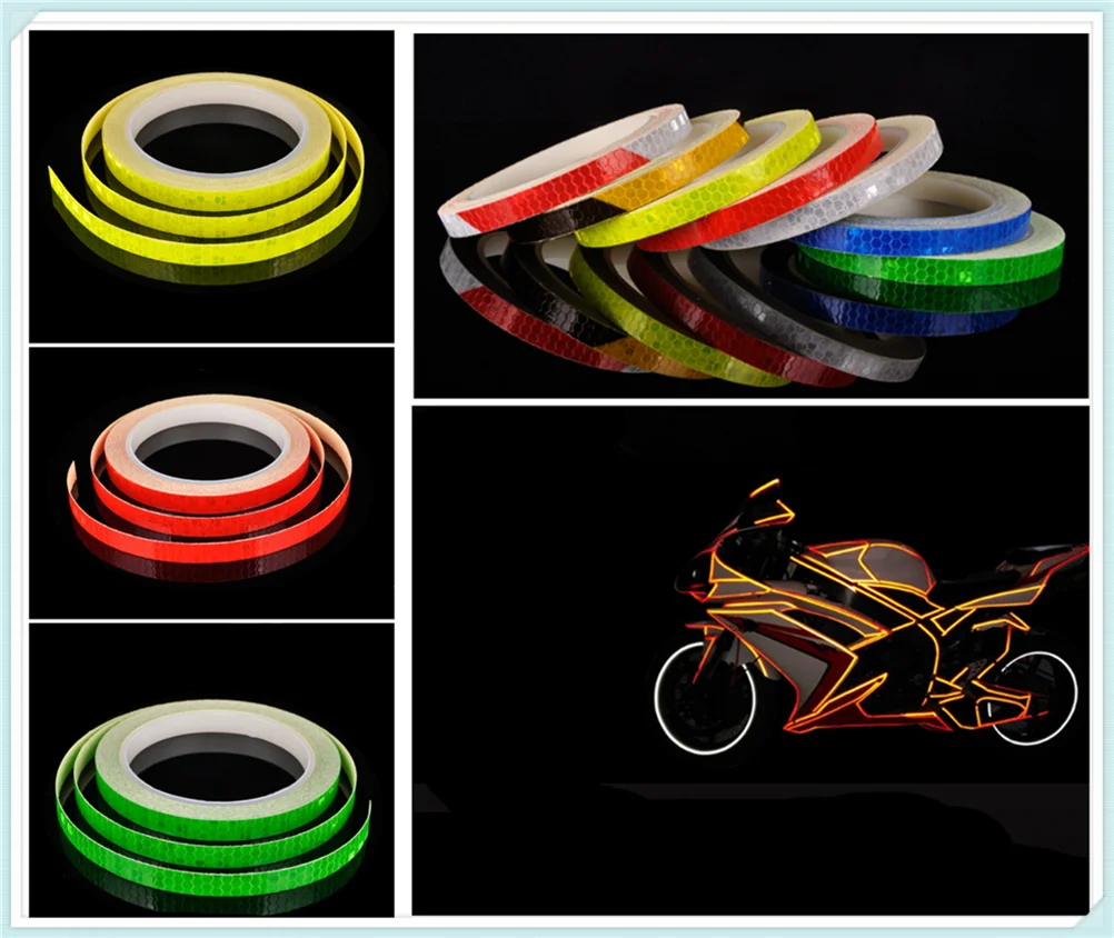 Motorcycle accessories bicycle car reflective tape sticker warning strip for HONDA XR400MOTARD CRF250L M CRF1000L XR650R | Автомобили и