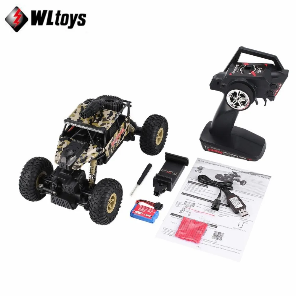 

18428-A 1/18 2.4GHz 4WD RC Missile Car with 0.3MP Wifi FPV Camera Off-road Crawler Real-time for Kids Toy Gift Prensent fz
