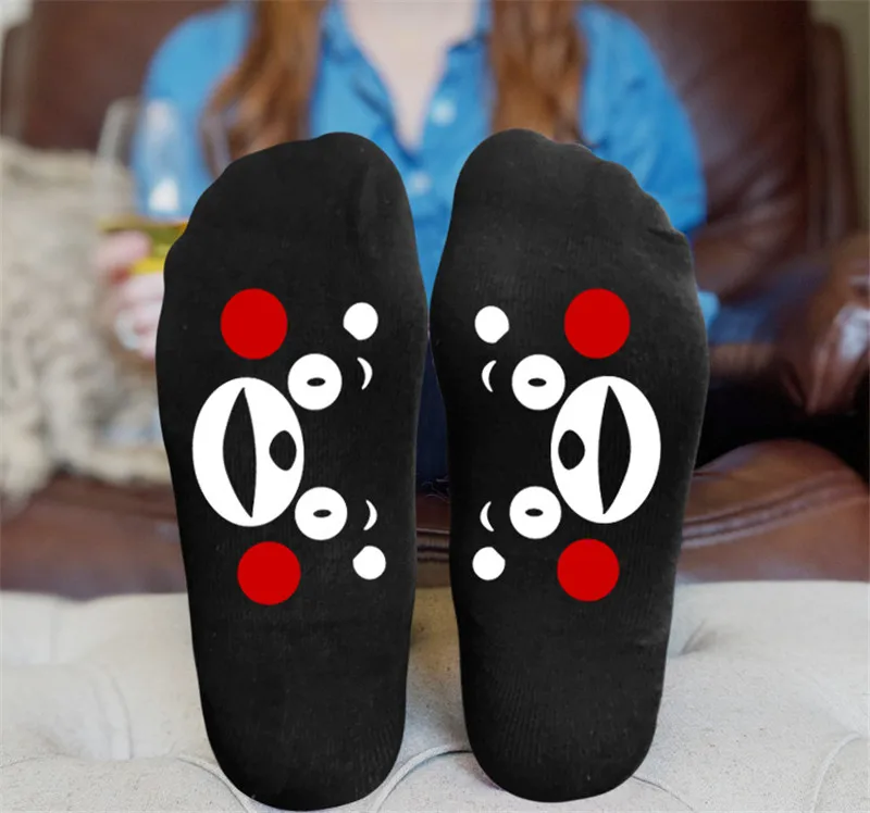 

Kumamon Bear Printed Socks Cotton Autumn Spring Sock Men Women Gift Comfortable