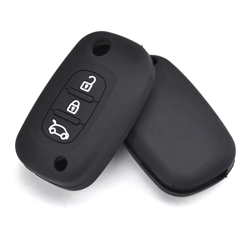 Силиконовый чехол для Lada Priora Sport Kalina Granta Vesta X Ray For Smart Roadster Fortwo с 3 кнопками|Футляр