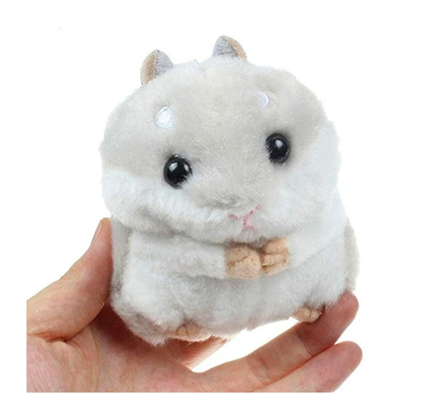 

FANLUS Cute Plush Hamster Pendant Key Chain Clasp Key Ring Keyring Handbag Car Accessories