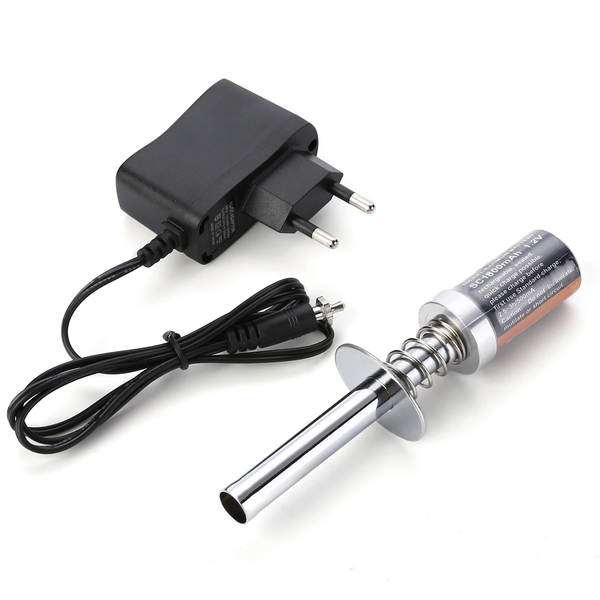 1set Glow Plug Igniter Starter For Gas Nitro Engine Power 1/10 1/8 RC Car Truck Metal