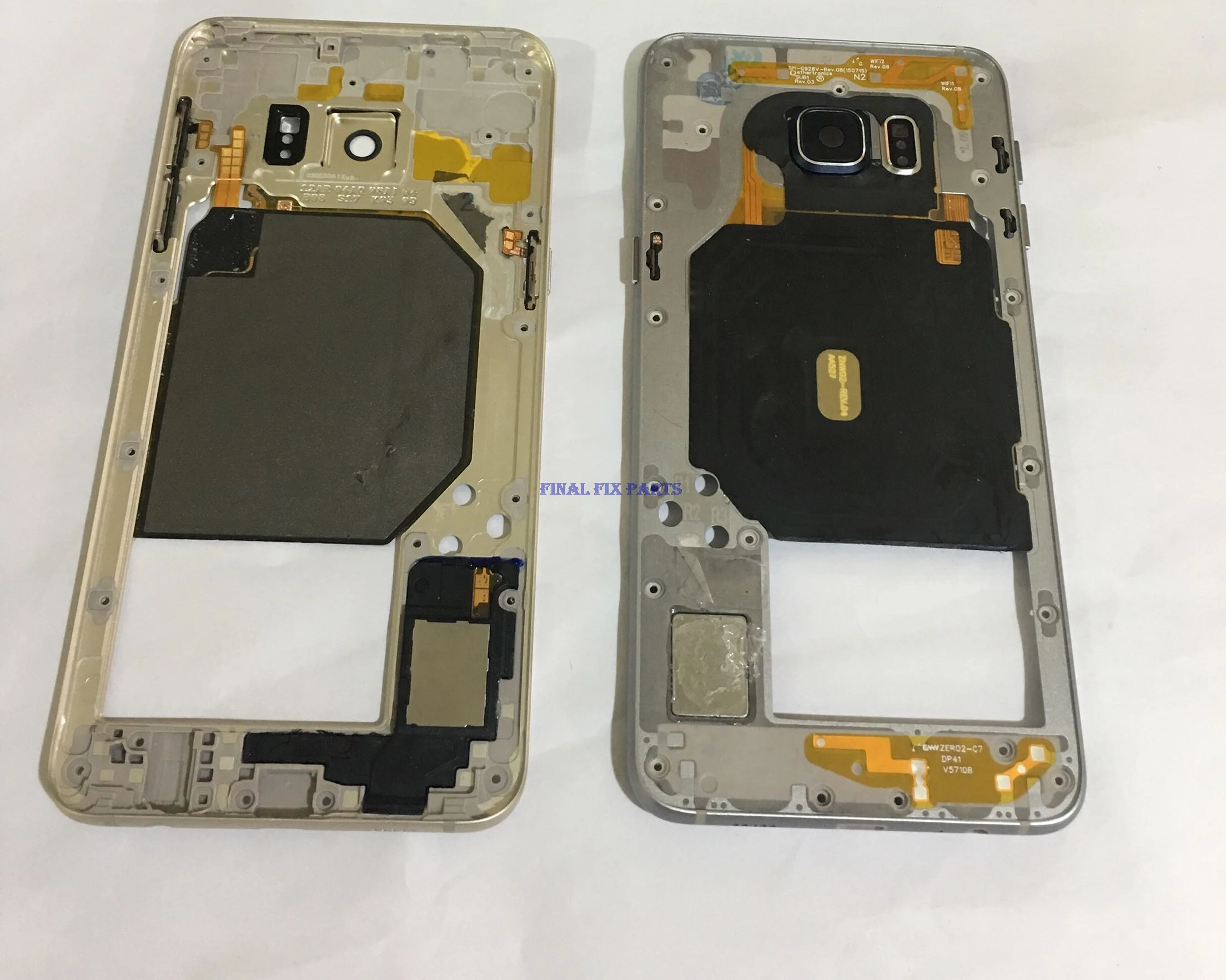 

For Samsung Galaxy S6 Edge Plus G928 Middle Frame Housing Bezel Chassis + Wireless Charging Flex + Camera Glass Lens + Button