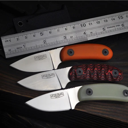 

PSRK D2 Steel G10 Handle 59HRC Engraved ESEE Fixed Knife Outdoor Small Fixed Blade Small Neck Knife Gift Edc Tool Knives