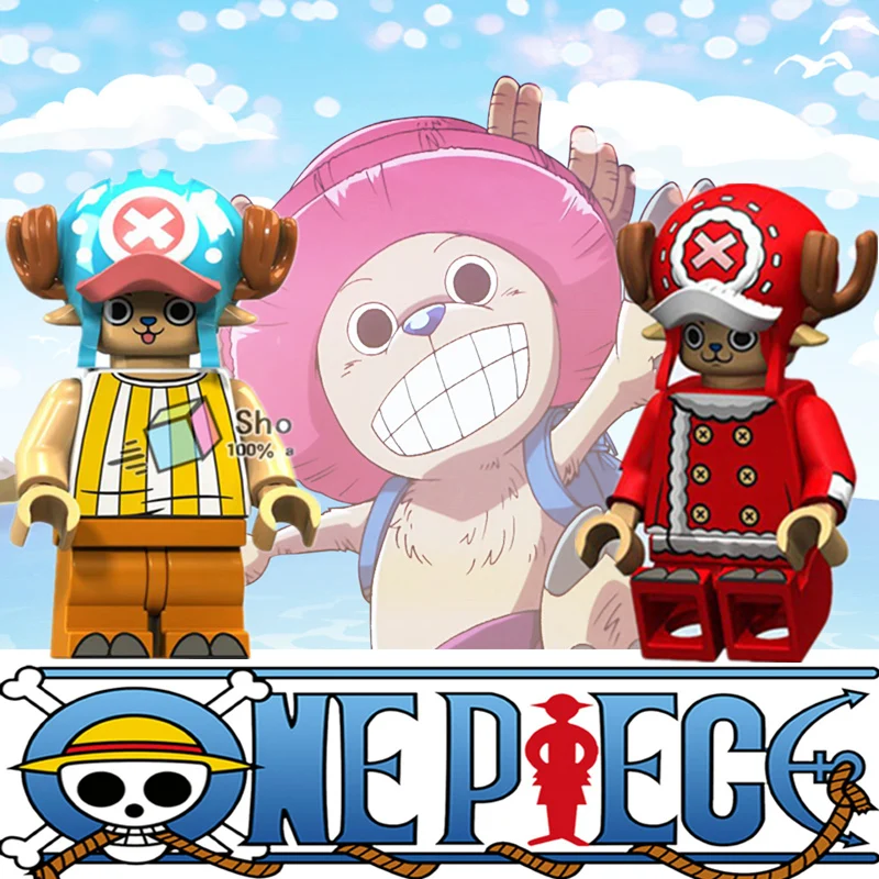 

Single Sale Chopper ONE PIECE Character Brook Trafalgar Law Robin Nami Building Blocks Friends Toys For Children